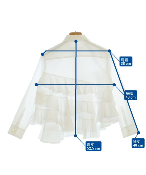 COMME des GARCONS COMME des GARCONS（コムデギャルソンコムデギャルソン）ブラウス 白 サイズ:XS レディース/2200650497092