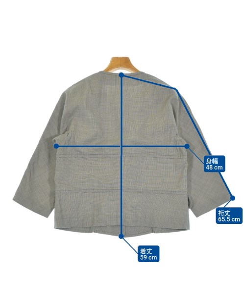 COMME des GARCONS COMME des GARCONS（コムデギャルソンコムデギャルソン）ノーカラージャケット グレー サイズ:M レディース/2200652961089