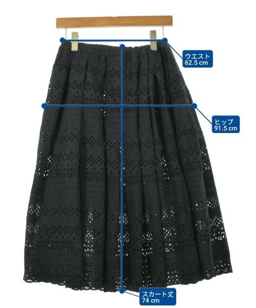 COMME des GARCONS COMME des GARCONS（コムデギャルソンコムデギャルソン）ひざ丈スカート 黒 サイズ:XS レディース/2200711175020