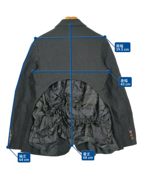 COMME des GARCONS COMME des GARCONS（コムデギャルソンコムデギャルソン）カジュアルジャケット 黒 サイズ:XS レディース/2200711175051