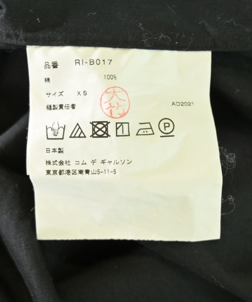 COMME des GARCONS COMME des GARCONS（コムデギャルソンコムデギャルソン）カジュアルシャツ 黒 サイズ:XS レディース/2200711175075