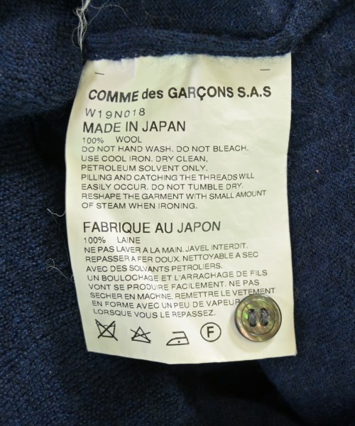 COMME des GARCONS COMME des GARCONS（コムデギャルソンコムデギャルソン）カーディガン 紺 サイズ:S レディース/2200710308054