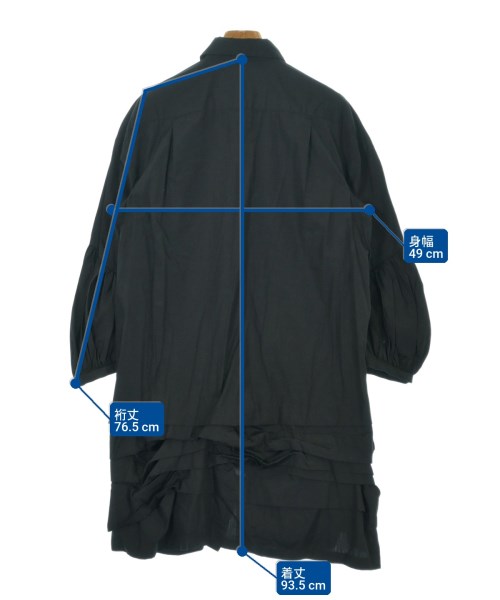 COMME des GARCONS COMME des GARCONS（コムデギャルソンコムデギャルソン）シャツワンピース 黒 サイズ:S レディース/2200712291064