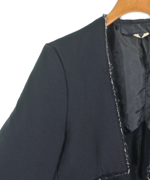 COMME des GARCONS COMME des GARCONS（コムデギャルソンコムデギャルソン）ノーカラージャケット 紺 サイズ:S レディース/2200709563013