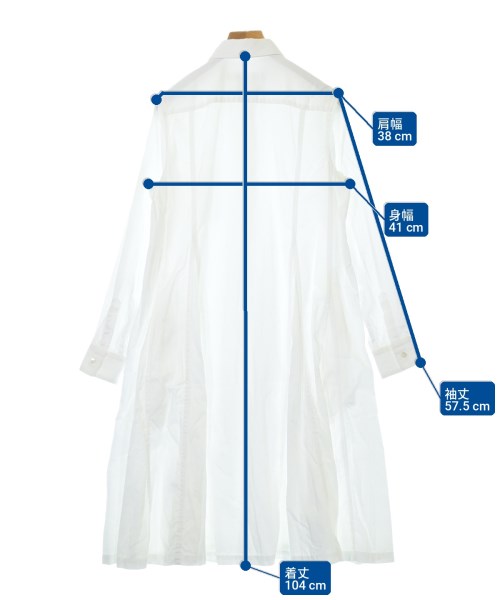 COMME des GARCONS COMME des GARCONS（コムデギャルソンコムデギャルソン）ワンピース 白 サイズ:XS レディース/2200709563129