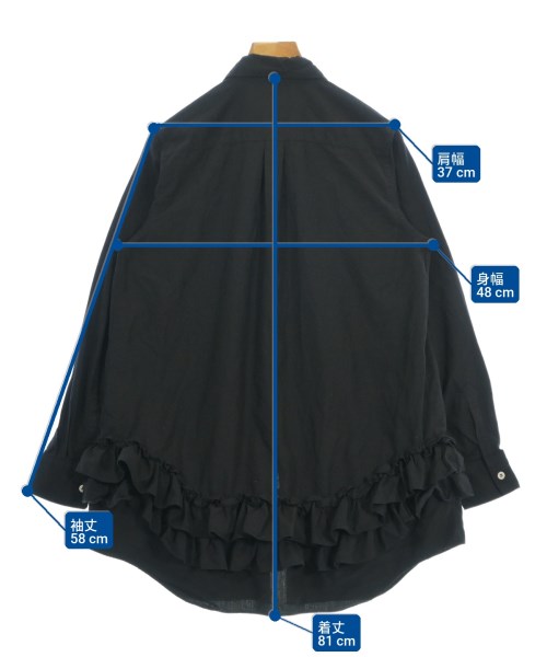 COMME des GARCONS COMME des GARCONS（コムデギャルソンコムデギャルソン）ブラウス 黒 サイズ:XS レディース/2200701017026