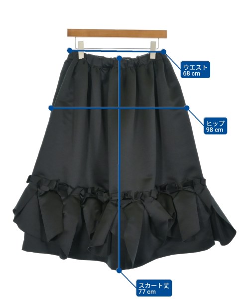 COMME des GARCONS COMME des GARCONS（コムデギャルソンコムデギャルソン）ひざ丈スカート 黒 サイズ:S レディース/2200713691054