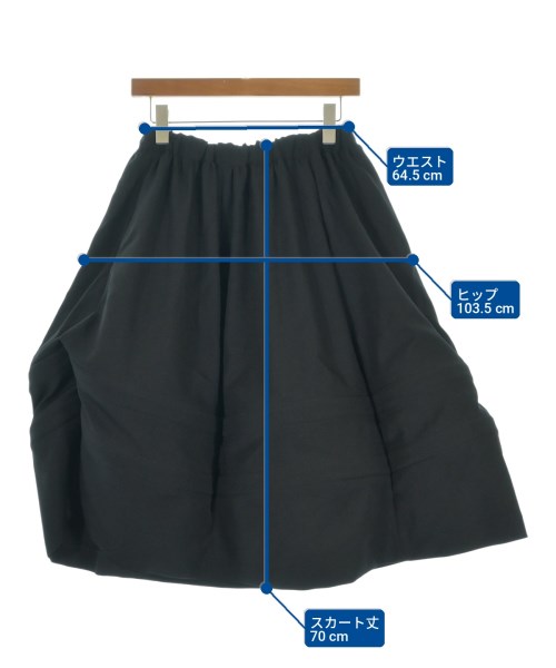 COMME des GARCONS COMME des GARCONS（コムデギャルソンコムデギャルソン）ひざ丈スカート 黒 サイズ:XS レディース/2200715352212