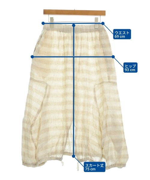COMME des GARCONS COMME des GARCONS（コムデギャルソンコムデギャルソン）ロング・マキシ丈スカート ベージュ サイズ:S レディース/2200712252096