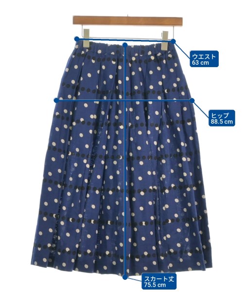 COMME des GARCONS COMME des GARCONS（コムデギャルソンコムデギャルソン）ロング・マキシ丈スカート 紺 サイズ:XS レディース/2200718537050