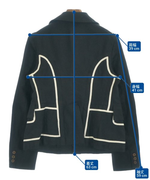 COMME des GARCONS COMME des GARCONS（コムデギャルソンコムデギャルソン）カジュアルジャケット 黒 サイズ:S レディース/2200719343018