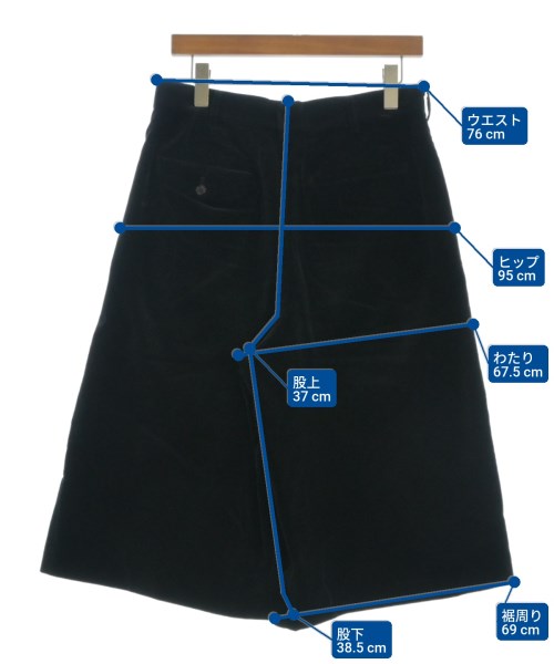 COMME des GARCONS COMME des GARCONS（コムデギャルソンコムデギャルソン）クロップドパンツ 黒 サイズ:S レディース/2200644996020