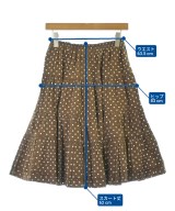 COMME des GARCONS COMME des GARCONS（コムデギャルソンコムデギャルソン）ひざ丈スカート 茶 サイズ:SS レディース/2200633778071