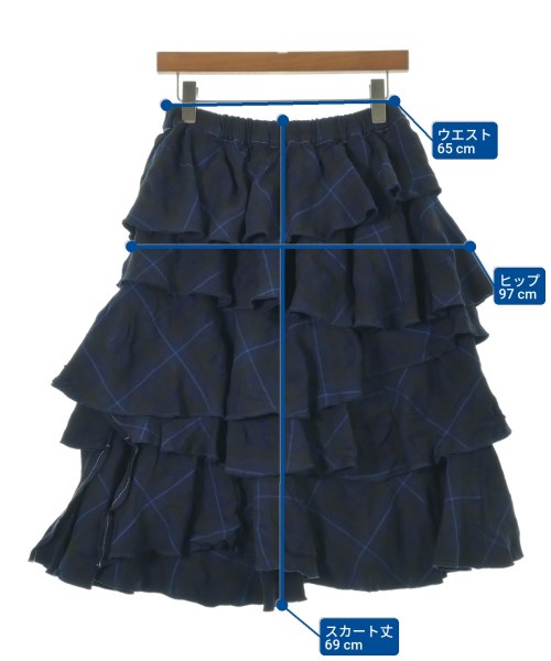 COMME des GARCONS COMME des GARCONS（コムデギャルソンコムデギャルソン）ロング・マキシ丈スカート 紺 サイズ:SS(XS位) レディース/2200634921209