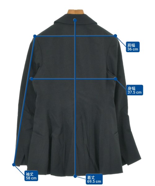 COMME des GARCONS COMME des GARCONS（コムデギャルソンコムデギャルソン）カジュアルジャケット 黒 サイズ:XS レディース/2200649464012