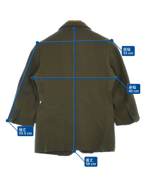 COMME des GARCONS COMME des GARCONS（コムデギャルソンコムデギャルソン）テーラードジャケット カーキ サイズ:XS レディース/2200645285079