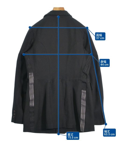 COMME des GARCONS COMME des GARCONS（コムデギャルソンコムデギャルソン）カジュアルジャケット 黒 サイズ:S レディース/2200653591049