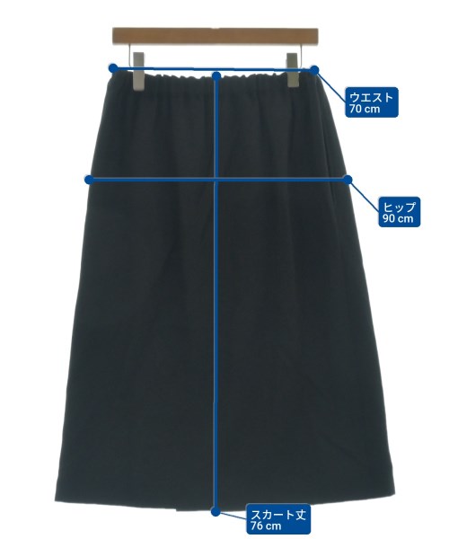 COMME des GARCONS COMME des GARCONS（コムデギャルソンコムデギャルソン）ひざ丈スカート 黒 サイズ:S レディース/2200653594019