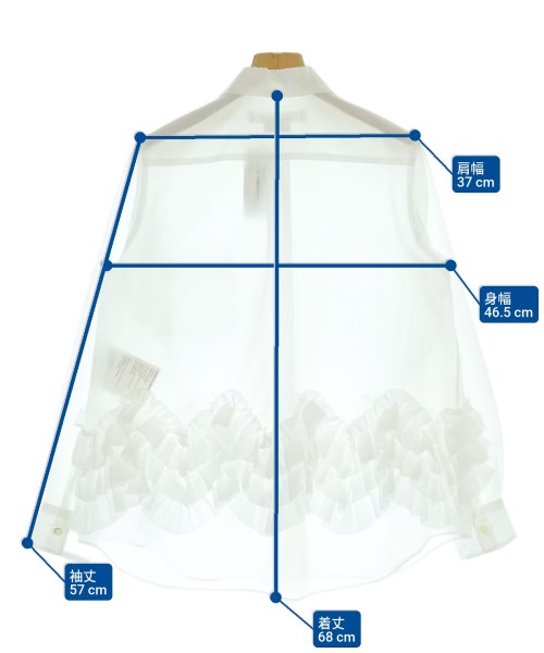 COMME des GARCONS COMME des GARCONS（コムデギャルソンコムデギャルソン）カジュアルシャツ 白 サイズ:XS レディース/2200653594156