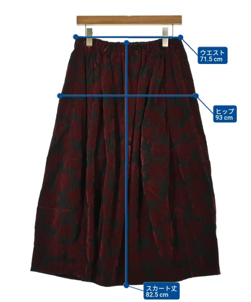 COMME des GARCONS COMME des GARCONS（コムデギャルソンコムデギャルソン）ひざ丈スカート 赤 サイズ:M レディース/2200653957036