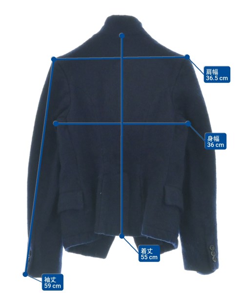 COMME des GARCONS COMME des GARCONS（コムデギャルソンコムデギャルソン）カジュアルジャケット 紺 サイズ:XS レディース/2200654158036