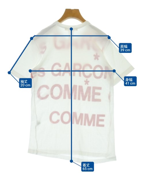 COMME des GARCONS COMME des GARCONS（コムデギャルソンコムデギャルソン）Tシャツ・カットソー 白 サイズ:S レディース/2200650874060