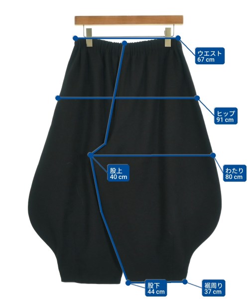 COMME des GARCONS COMME des GARCONS（コムデギャルソンコムデギャルソン）クロップドパンツ 黒 サイズ:S レディース/2200702437014