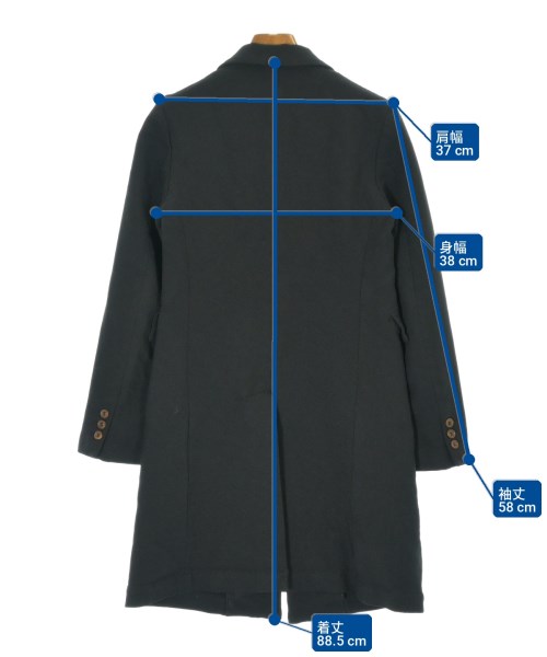 COMME des GARCONS COMME des GARCONS（コムデギャルソンコムデギャルソン）チェスターコート 黒 サイズ:XS レディース/2200702948039