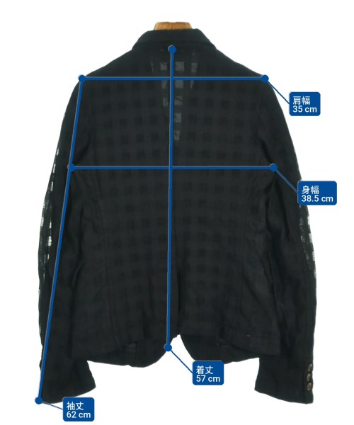 COMME des GARCONS COMME des GARCONS（コムデギャルソンコムデギャルソン）カジュアルジャケット 黒 サイズ:XS レディース/2200702948046