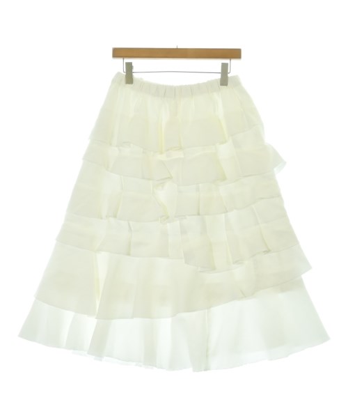 COMME des GARCONS COMME des GARCONS（コムデギャルソンコムデギャルソン）ひざ丈スカート 白 サイズ:M レディース/2200701417109