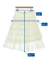 COMME des GARCONS COMME des GARCONS（コムデギャルソンコムデギャルソン）ひざ丈スカート 白 サイズ:M レディース/2200701417109