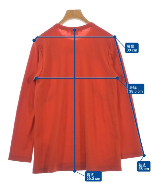 COMME des GARCONS COMME des GARCONS（コムデギャルソンコムデギャルソン）Tシャツ・カットソー 赤 サイズ:XS レディース/2200705510059