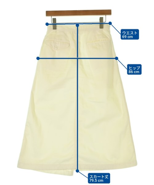 COMME des GARCONS COMME des GARCONS（コムデギャルソンコムデギャルソン）ロング・マキシ丈スカート 白 サイズ:S レディース/2200702341014