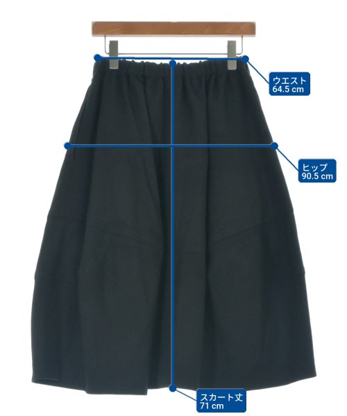 COMME des GARCONS COMME des GARCONS（コムデギャルソンコムデギャルソン）ひざ丈スカート 黒 サイズ:XS レディース/2200706061062