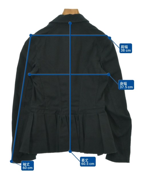 COMME des GARCONS COMME des GARCONS（コムデギャルソンコムデギャルソン）カジュアルジャケット 黒 サイズ:S レディース/2200706461060