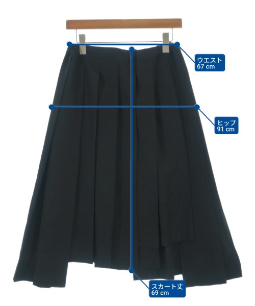 COMME des GARCONS COMME des GARCONS（コムデギャルソンコムデギャルソン）ひざ丈スカート 黒 サイズ:XS レディース/2200707400020