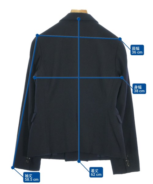 COMME des GARCONS COMME des GARCONS（コムデギャルソンコムデギャルソン）テーラードジャケット 紺 サイズ:XS レディース/2200708446096