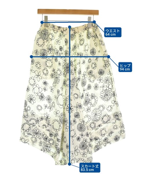 COMME des GARCONS COMME des GARCONS（コムデギャルソンコムデギャルソン）ロング・マキシ丈スカート 白 サイズ:S レディース/2200710382085