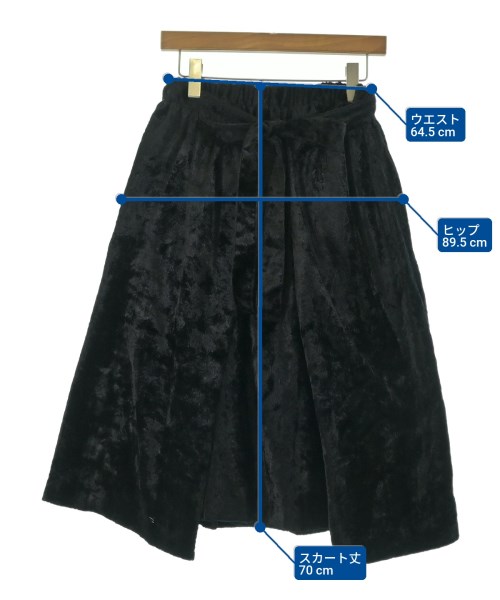 COMME des GARCONS COMME des GARCONS（コムデギャルソンコムデギャルソン）ひざ丈スカート 黒 サイズ:XS レディース/2200663134014