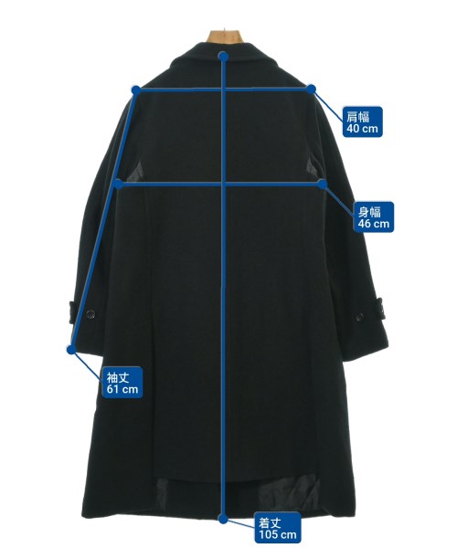 COMME des GARCONS COMME des GARCONS（コムデギャルソンコムデギャルソン）ピーコート 黒 サイズ:S レディース/2200664801014