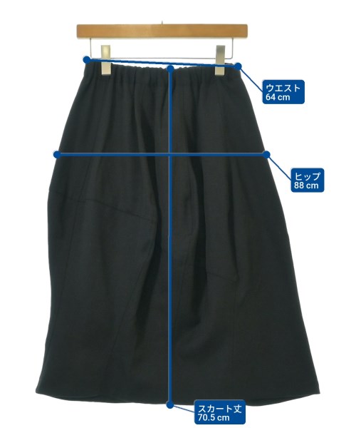 COMME des GARCONS COMME des GARCONS（コムデギャルソンコムデギャルソン）ひざ丈スカート 黒 サイズ:XS レディース/2200664801038