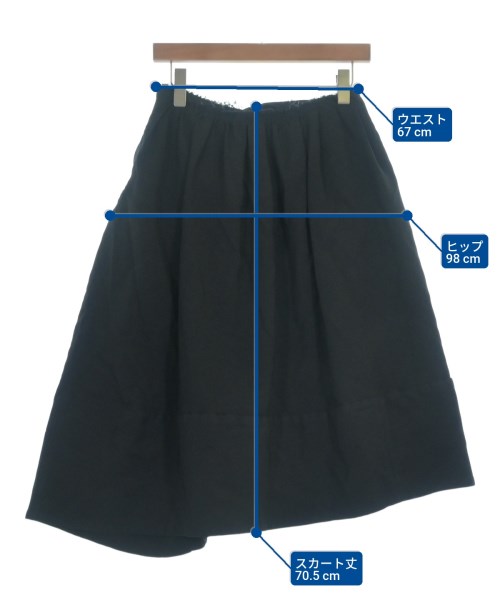 COMME des GARCONS COMME des GARCONS（コムデギャルソンコムデギャルソン）ひざ丈スカート 黒 サイズ:XS レディース/2200665579011