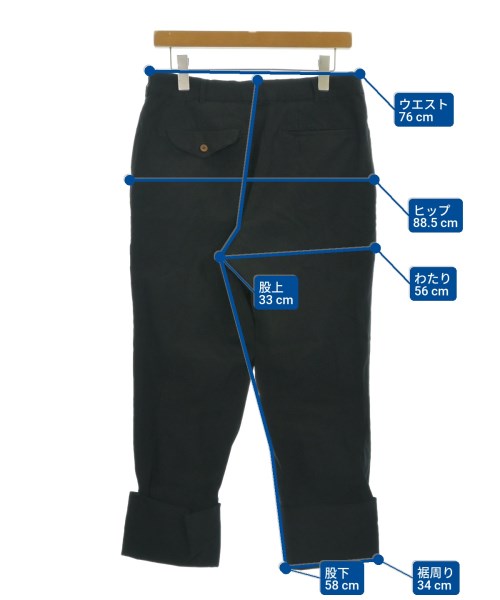 COMME des GARCONS COMME des GARCONS（コムデギャルソンコムデギャルソン）クロップドパンツ 黒 サイズ:M レディース/2200666328038