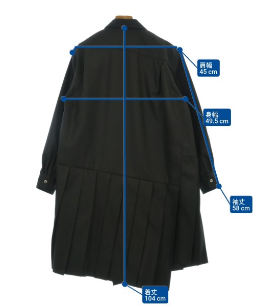 COMME des GARCONS COMME des GARCONS（コムデギャルソンコムデギャルソン）シャツワンピース 黒 サイズ:M レディース/2200667580015