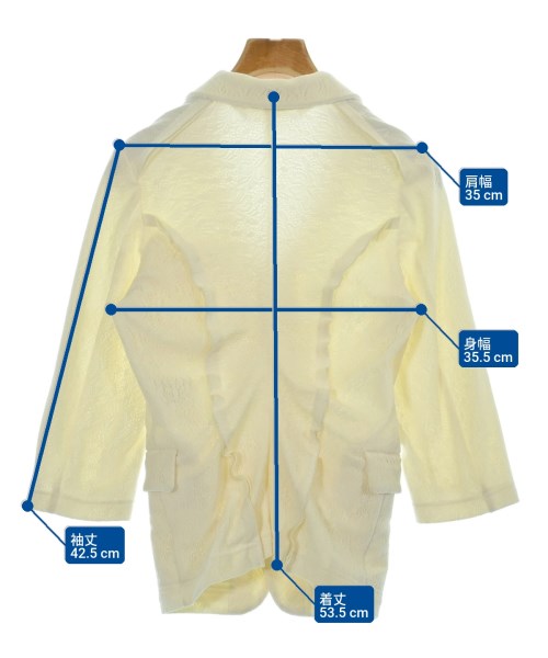COMME des GARCONS COMME des GARCONS（コムデギャルソンコムデギャルソン）カジュアルジャケット 白 サイズ:XS レディース/2200667870024