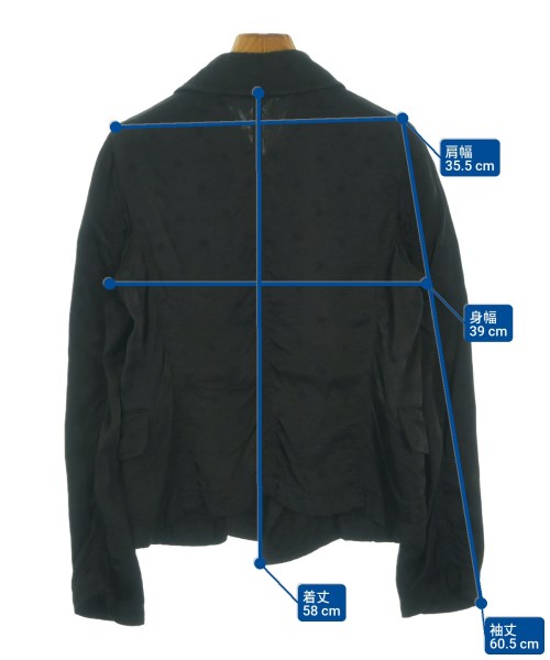 COMME des GARCONS COMME des GARCONS（コムデギャルソンコムデギャルソン）カジュアルジャケット 黒 サイズ:XS レディース/2200670740079