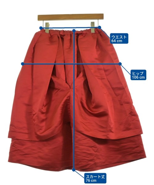 COMME des GARCONS COMME des GARCONS（コムデギャルソンコムデギャルソン）ひざ丈スカート 赤 サイズ:XS レディース/2200724922024