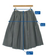 COMME des GARCONS COMME des GARCONS（コムデギャルソンコムデギャルソン）ロング・マキシ丈スカート グレー サイズ:XS レディース/2200714960449