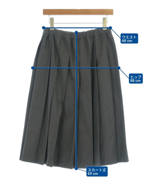 COMME des GARCONS COMME des GARCONS（コムデギャルソンコムデギャルソン）ロング・マキシ丈スカート グレー サイズ:SS レディース/2200723303046