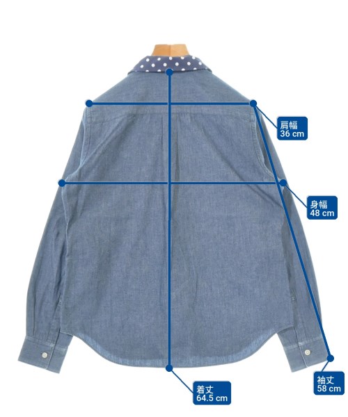 COMME des GARCONS COMME des GARCONS（コムデギャルソンコムデギャルソン）カジュアルシャツ 紺 サイズ:S レディース/2200722215036